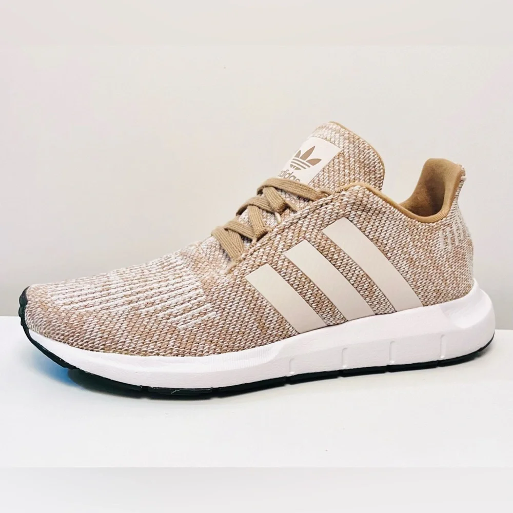 Adidas Tan & White Running Shoes